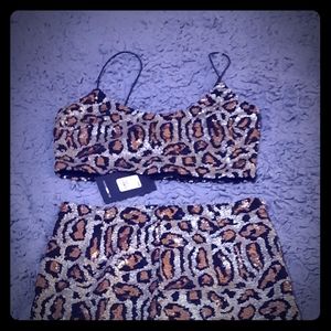 New sequin skirt set